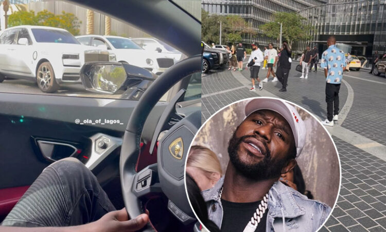 Ola Of Lagos Captures Moments When Floyd Mayweather’s SUV Convoy Parades Dubai Streets