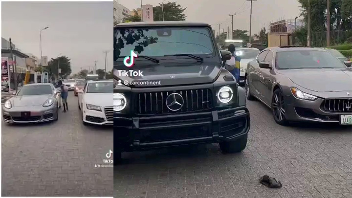 Who says Money no day Lagos - Video Shows Expensive Sports Cars Parading Nigerian Roads