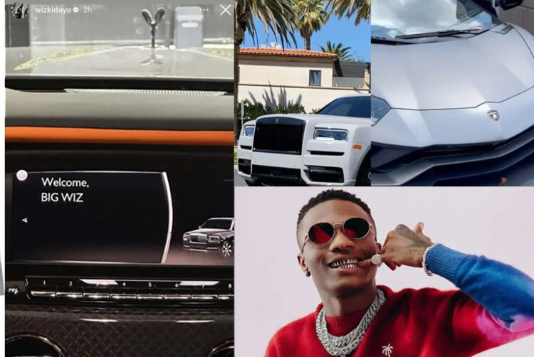 Check out Wizkid's ₦611m Aventador, ₦438 Rolls-Royce, ₦101m Urus, ₦78m Mercedes Benz V Class 2019 About to top Davido with the most expensive cars