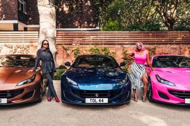 Femi Otedola gift DJ Cuppy and sibling a Ferrari Portofino