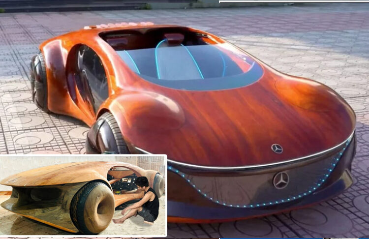 Take A Look At The World Most Special Mercedes Built From Wood