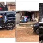 Video Spots Moment Seyi Vibes Takes His SUV to the Trenches, Blessing People Randomly