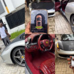 Zinoleesky Takes Delivery of His Newly Modified Ferrari 458 Italia by Thyilieer Mods Services