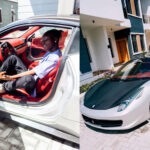 Zinoleesky finally showed off his new car 'The Ferrari 458 Italia' after modification by Thyilieer Mods Services