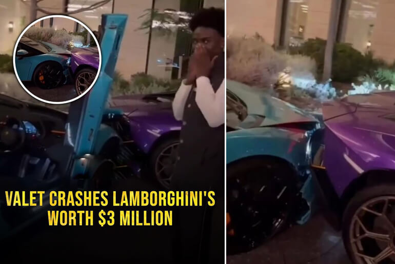 Hotel Valet Crashes Lamborghini Aventador Ultimae worth 2.2 billion naira