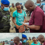 Man rewards a lady with N500k for her calmness after his car accidentally splashes water on her