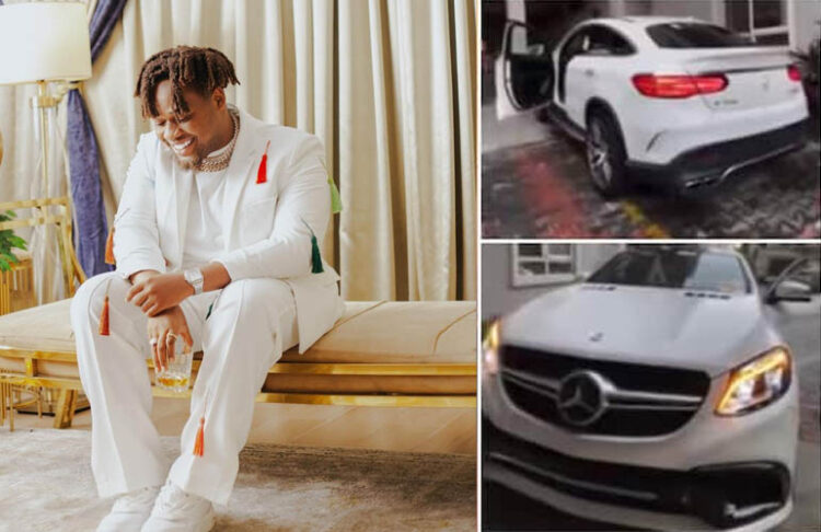 “He Don Swap Bentley” - Fans Reactions as Singer Buju Bnxn Buys Mercedes Benz GLE43