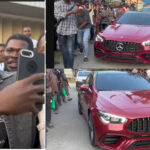 Unilag Undergraduates Reacts As HabbyFX CEO Drives A ₦‎24 Million 2021 CLA 45 AMG Benz Into School