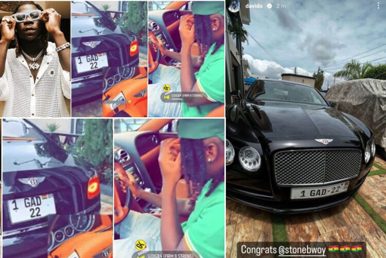 Davido congratulates Stonebwoy as he buys a 2016 Bentley Continental GT Speed