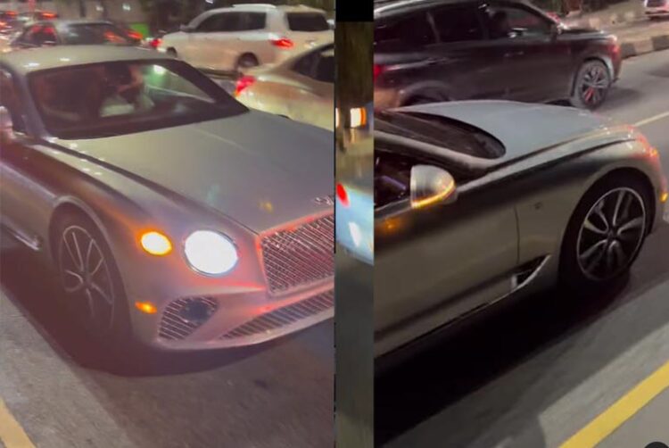 That Moment A ₦300 Million 2022 Bentley Continental GT Was Spotted In Lagos