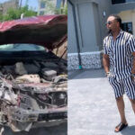 Actor and Model, Melvin Oduah Survives A Tragic Auto Crash