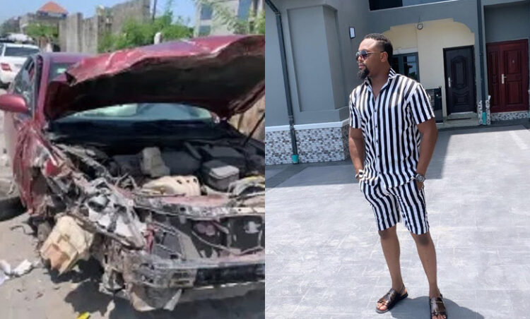 Actor and Model, Melvin Oduah Survives A Tragic Auto Crash