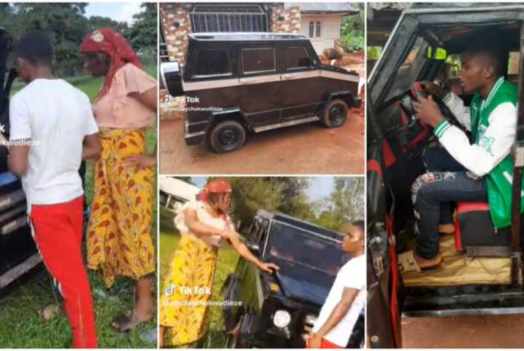 How a 17-year-old boy build a moving G-wagon from scratch in Enugu Nigeria