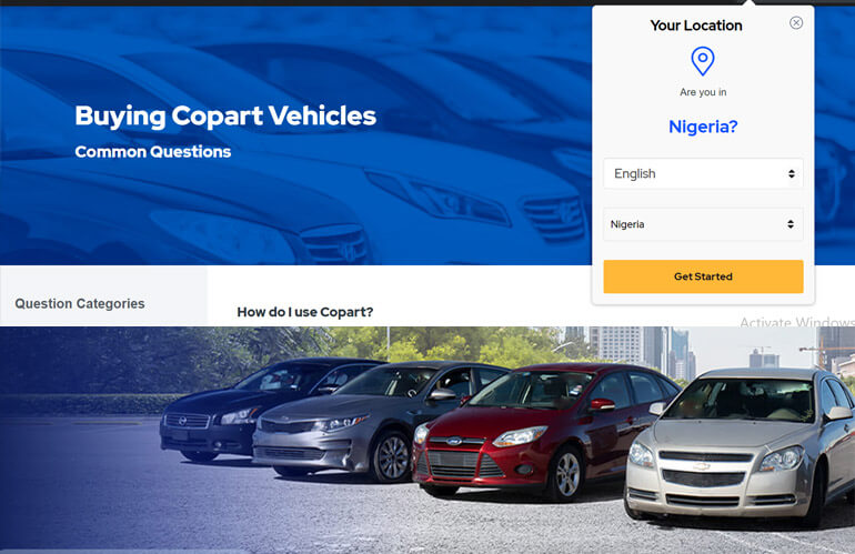 Before Buying Copart Vehicles, See how to Bid, Copart Authorized Rep in Nigeria