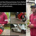 How 24-year-old Nigerian built Power bike and Sports cars with aluminium, seeks support