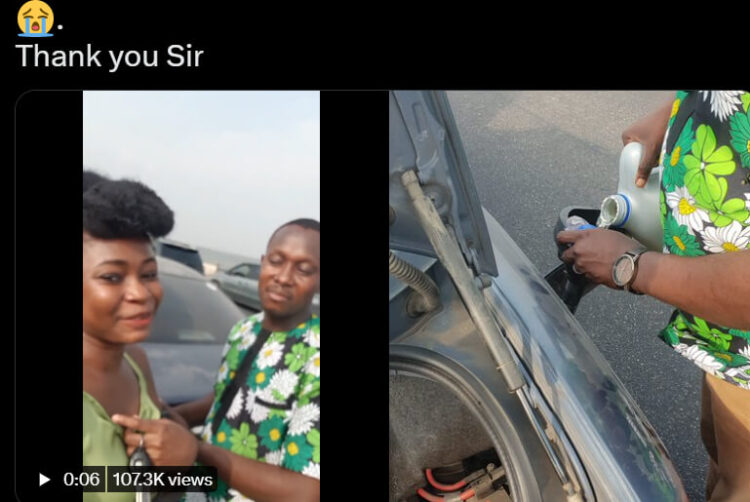 Woman Stranded On 3rd Mainland Bridge Publicly Thanks Man Who Helped Her With Fuel