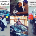 Nigerian man said YES as Kenyan Woman Proposes With A Car