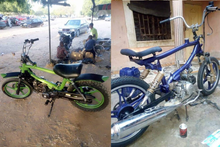 Zero Engineering Degree, See how Nigerian Man Builds Motorcycles In Katsina State