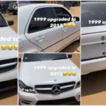 Car Specialist Upgrades 1999 Benz to 2013 Benz, Changes Bumper, Repaints Car Exterior