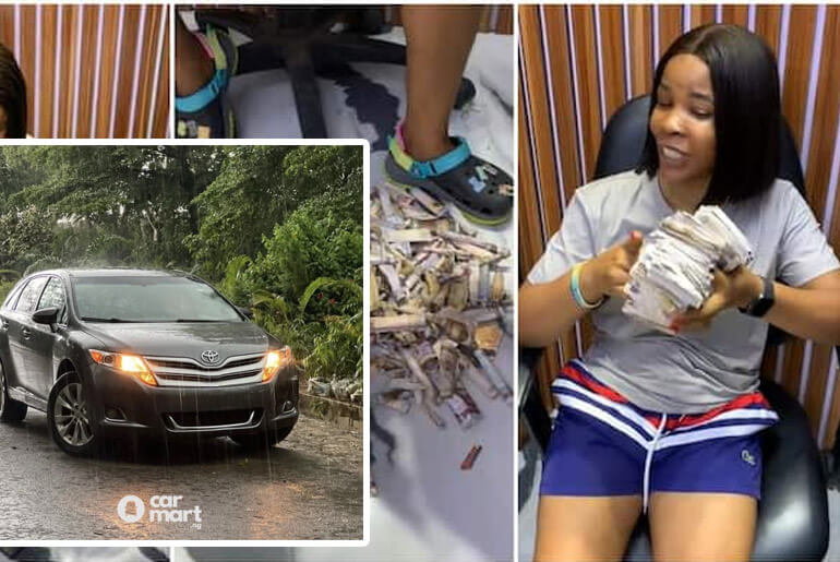 “I Want To Buy Venza” - Nigerian Woman Flaunts ₦‎291,000 From Her Piggy Bank