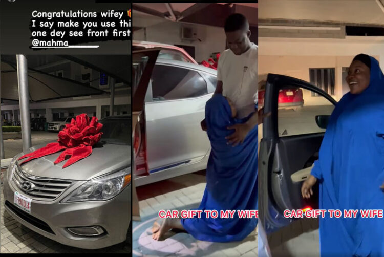 Cute Abiola Surprises His Wife With A Brand New Car