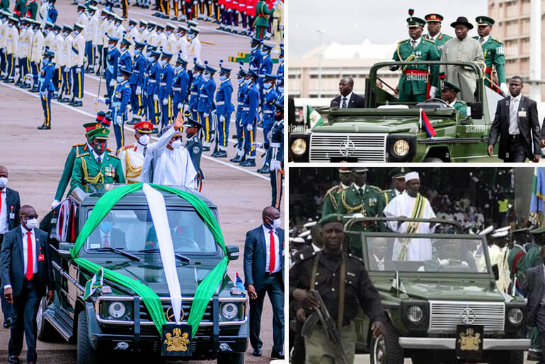 Top three Cars used by Nigerian president during independence day