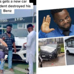 “Na Black Before, Now Na White” Sabinus Replace Benz Months After Crashing his Mercedes Benz GLE SUV