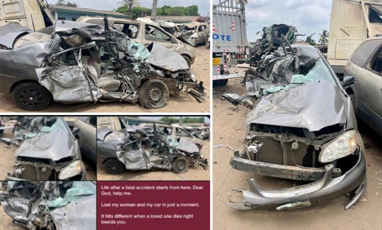 'Nigeria f@iled me' Man writes after surviving a fatal accident that claimed his partner’s life