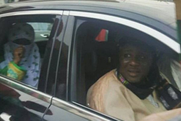 Emir Of Kano inside the Rolls-Royce Ghost