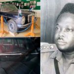 General Murtala Muhammad bullet-riddled metallic-black Mercedes Benz 230.6