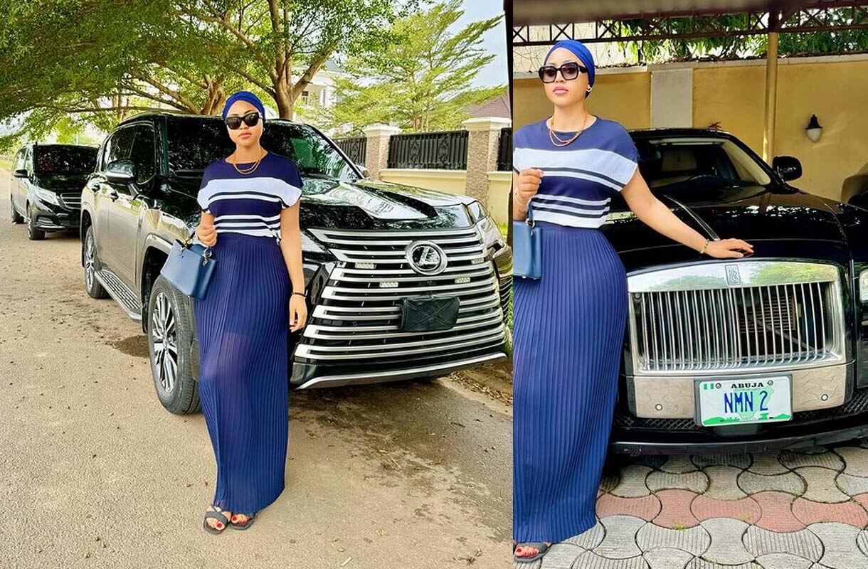 Regina Daniels flaunts expensive cars in New Photos