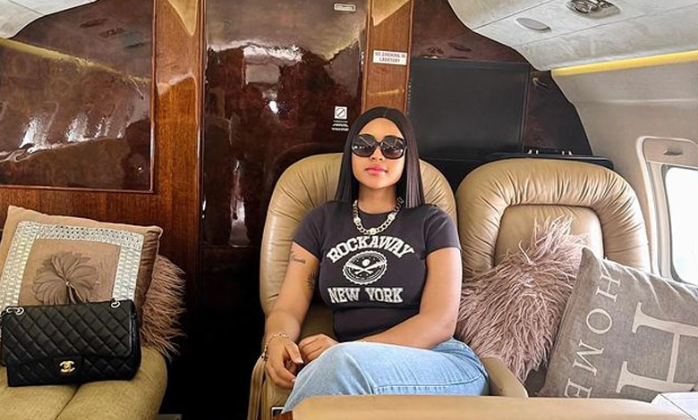 Regina Daniels shows off husband's private jet in new photos