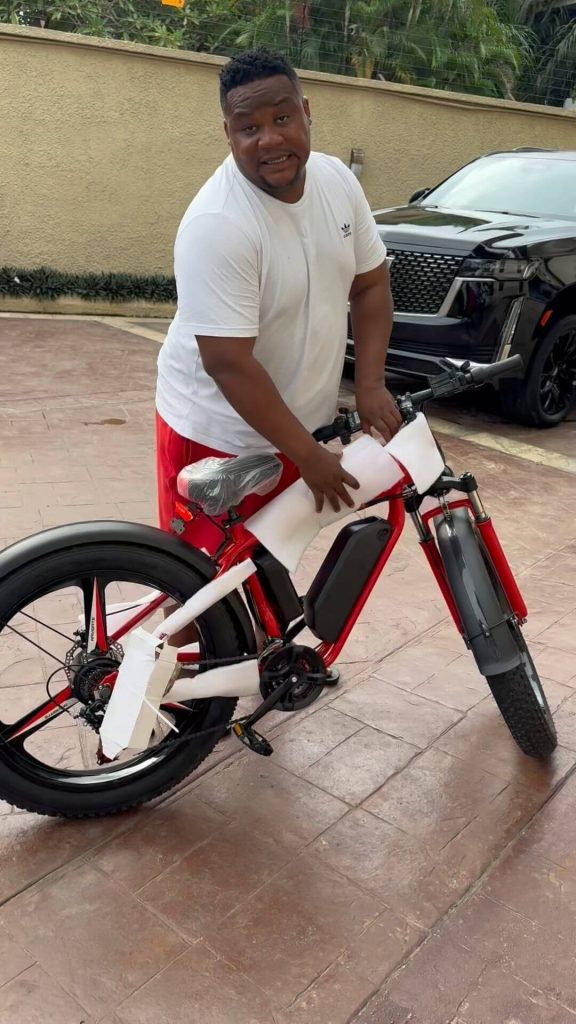 Cubana Chiefpriest buys Mercedes Benz Electric Bicycle