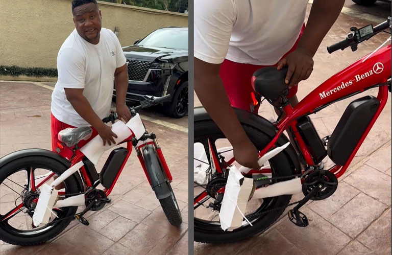 Cubana Chiefpriest buys Mercedes Benz Electric Bicycle that can buy your bf benzo