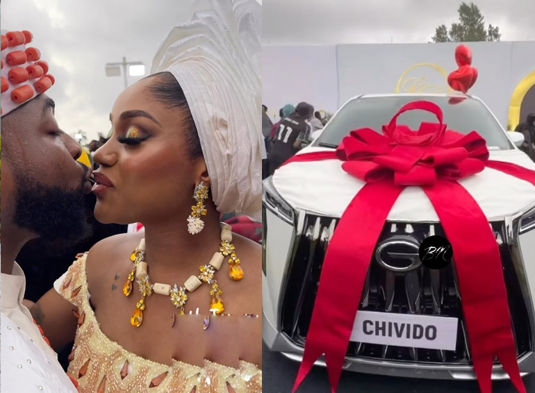 Davido Surprise wedded Wife Chioma with all-new GAC GN8 MPV worth multimillion naira