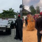 Harri Obi pulls up in a Rolls-Royce Ghost