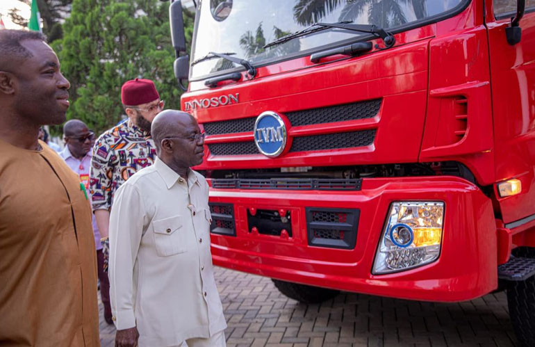 Innoson Donates Made-in-Nigeria Fire Truck to Abia State Government