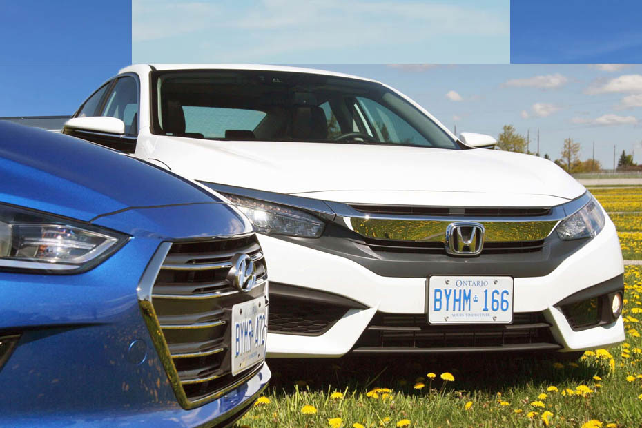 2016 honda accord and Hyundai Elantra