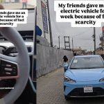 Celebrity Car Dealer gets electric car -Neta Aya to use for free as Nigerians battle fuel scarcity