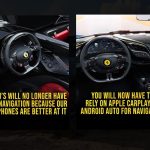 Ferrari's Will No Longer Have In-car Navigation Because Our Smartphones Are Better At It