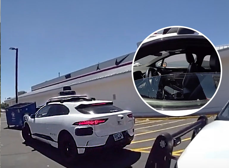 Officer Pulls Over A Driverless Waymo Car For Driving On The Wrong Side Of The Road