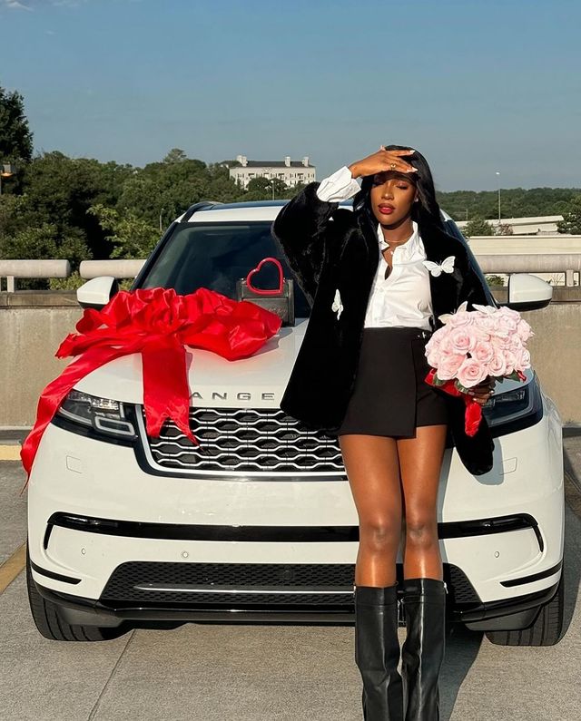 Paul Psquare Okoye aka Rudeboy Buys his wife, Ivy Ifeoma a new Range Rover velar as Push Gift