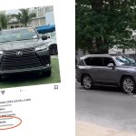 Tunde Ednut react after spotting 2023 Lexus LX 600 for 298 million naira in Nigeria