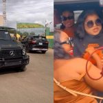 Mummy of Lagos 'Bobrisky' pulled out of Ikoyi Prison this morning in a Mercedes Benz G-Wagen