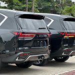 back view of 2023 Lexus LX600 luxury