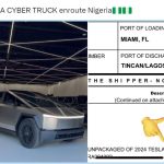 2024 TESLA CYBER TRUCK enroute Nigeria