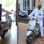 Dino Melaye Now Use a Vespa