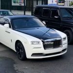 Moment D'banj spotted with his custom made Rolls Royce wraith