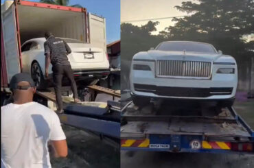 Davido's new Rolls-Royce Spectre 2024 fully electric, has just arrived in Nigeria