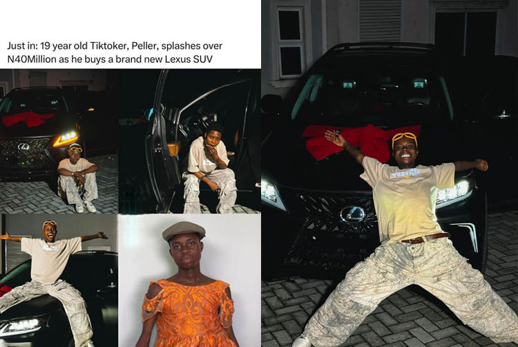 Peller, splashes over N40 Million as he buys a brand new Lexus SUV